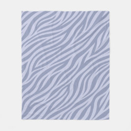 Velo Cobertor de Fleece com Listras de Zebra em Lavanda