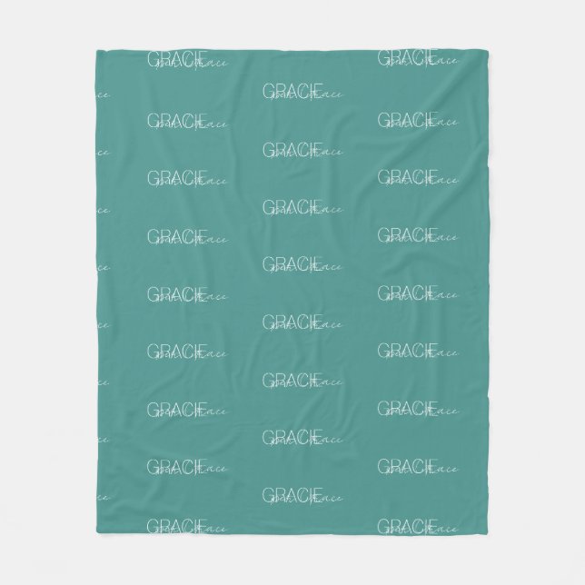 Velo Cobertor de Fleece com Nome Personalizado (Frente)