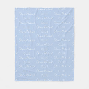 Velo Cobertor de Fleece com Nome Personalizado