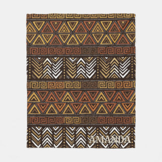 Velo Cobertor de Fleece com Padrão Tribal Boho Personal