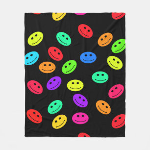 Velo Cobertor de Fleece com Rosto Sorridente