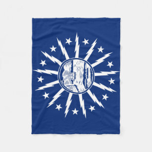 Velo Cobertor de Fleece da Bandeira de Buffalo, Nova Yo