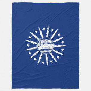 Velo Cobertor de Fleece da Bandeira de Buffalo, Nova Yo
