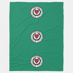 Velo Cobertor de Fleece da Bandeira de Worcester, Massa