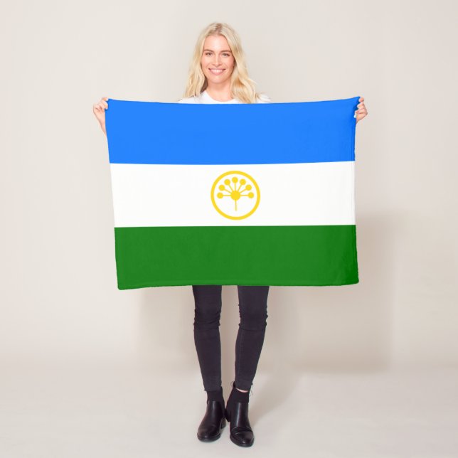 Velo Cobertor de Fleece da Bandeira Patriótica de Bashk (In Situ)