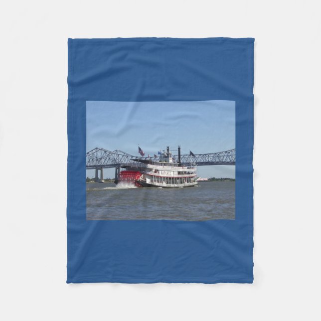 Velo Cobertor de Fleece de Barco a Vapor (Frente)