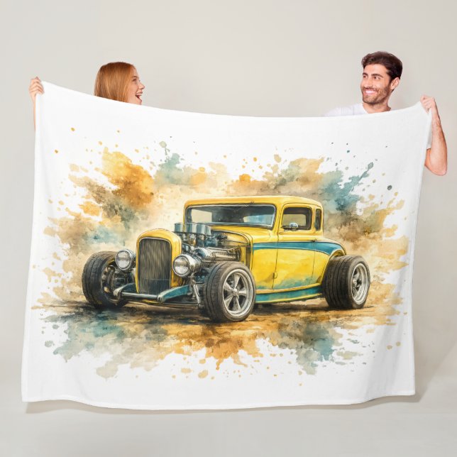 Velo Cobertor de Fleece de Carro Musculoso Americano (In Situ)