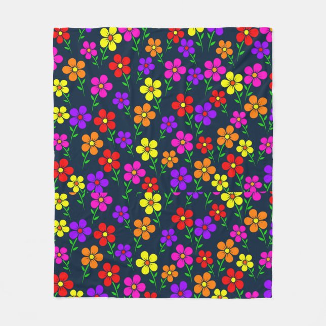 Velo Cobertor de Fleece de Flor (Frente)
