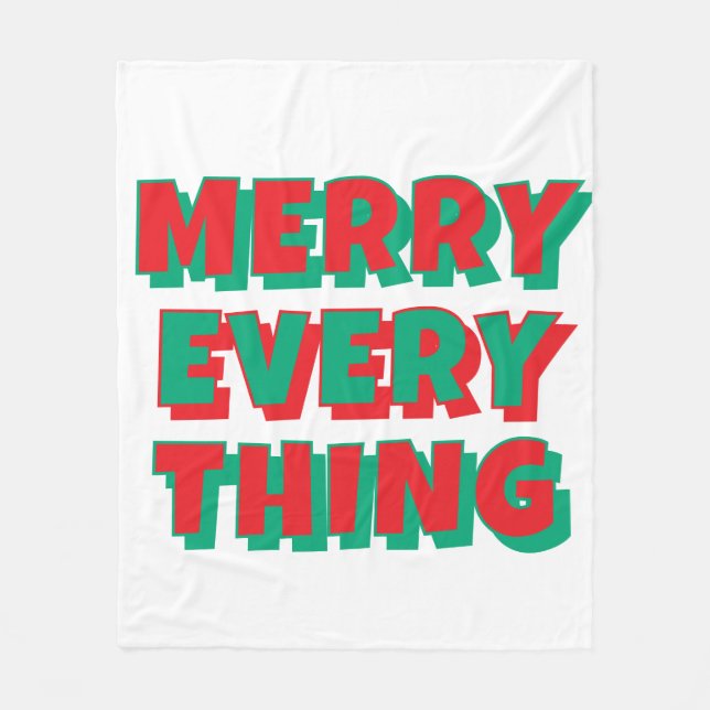 Velo Cobertor de Fleece de Natal (Frente)