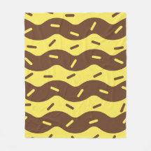 Cobertor de Fleece de Sorvete de Banana Derretendo