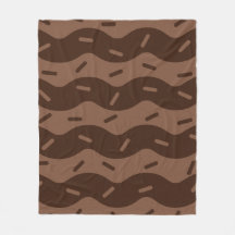 Cobertor de Fleece de Sorvete de Chocolate Derreti