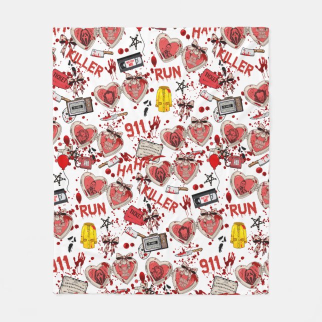 Velo Cobertor de Fleece de Terror Filmes Assustadores S (Frente)