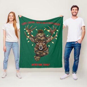 Velo Cobertor de Fleece de veado de Natal