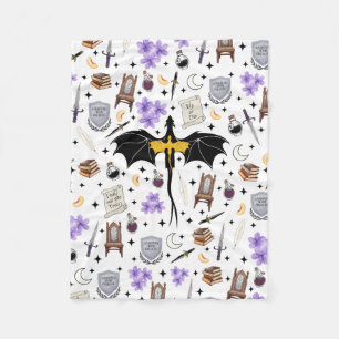 Velo Cobertor de Fleece do Livro do Dragão da Faculdade