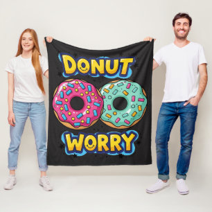 Velo Cobertor de Fleece Donut Worry