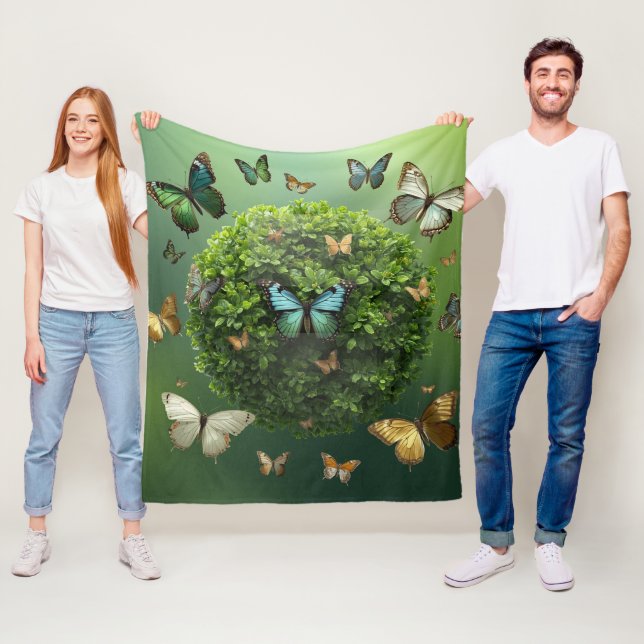 Velo Cobertor de Fleece Esfera da Natureza Harmonia Bor (In Situ)