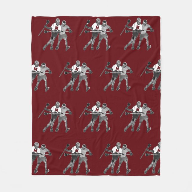 Velo Cobertor de Fleece Esportes Lacrosse (Frente)