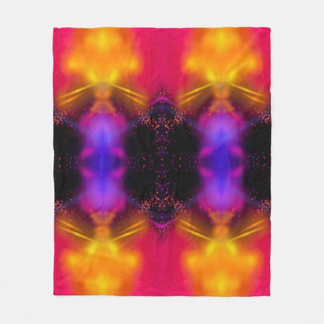 Velo Cobertor de Fleece Estilo Abstrato  (Frente)