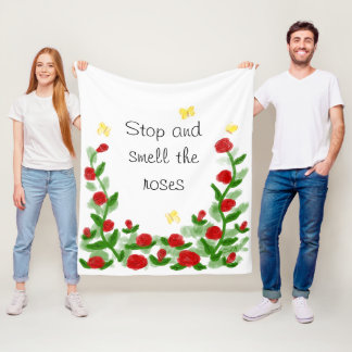 Velo Cobertor de Fleece Floral