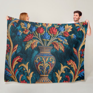 Velo Cobertor de Fleece Floral