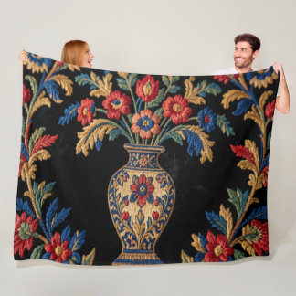 Velo Cobertor de Fleece Floral