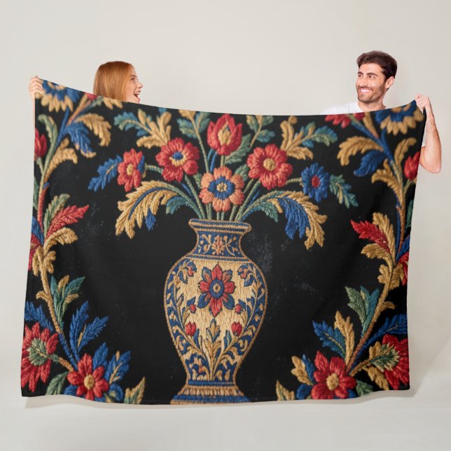 Velo Cobertor de Fleece Floral (In Situ)