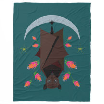 Cobertor de Fleece Flying Fox Teal (3 Tamanhos)