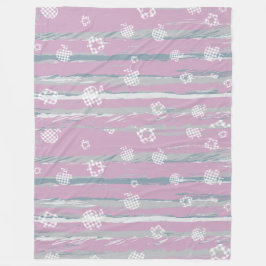 Velo Cobertor de Fleece (Grande 60" x 80") – Gingham Or