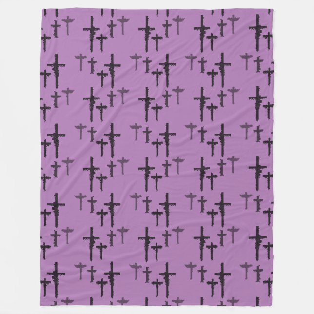 Velo Cobertor de Fleece Grunge Pastel (Frente)