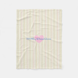 Velo Cobertor de Fleece HAMbyWG - Barra Pastel com Cora