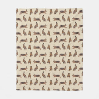 Velo Cobertor de Fleece Hare Frenzy (Creme)