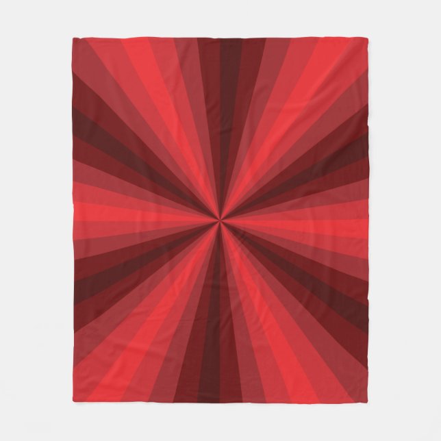 Velo Cobertor de Fleece Ilusão Óptica Vermelho (Frente)
