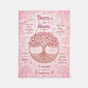 Velo Cobertor de fleece impresso para Baby Shower Menin