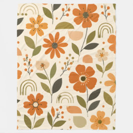 Velo Cobertor de Fleece Jardim Flor de Laranjeira