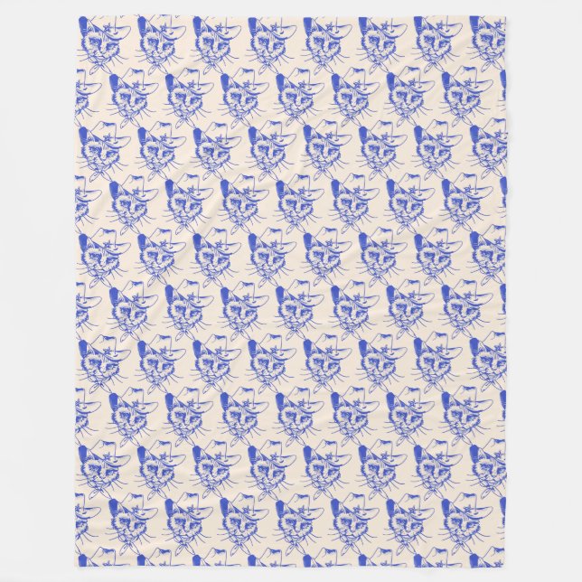 Velo Cobertor de Fleece Kitty (Frente)
