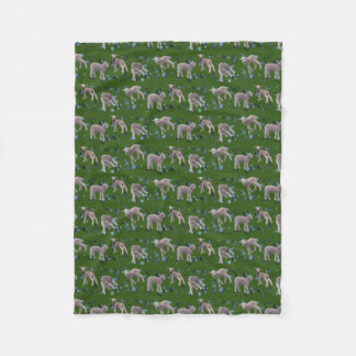 Velo Cobertor de Fleece Lamb Frenzy (Verde Escuro)
