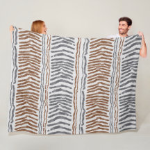 Cobertor de Fleece Listrado Tribal Boho
