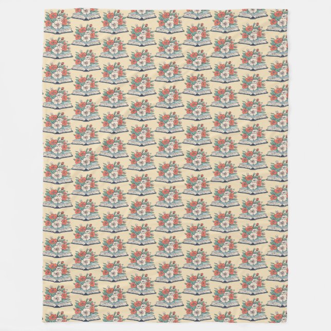 Velo Cobertor de Fleece Livro (Frente)