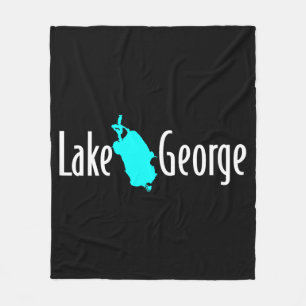 Velo Cobertor de Fleece Mapa do Lago George NY Ousado