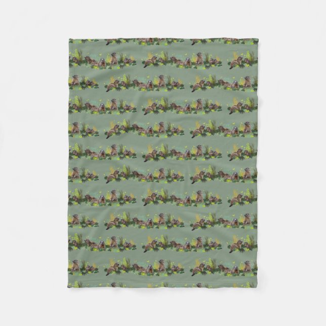 Velo Cobertor de Fleece Marmot Meadow (Verde Claro) (Frente)