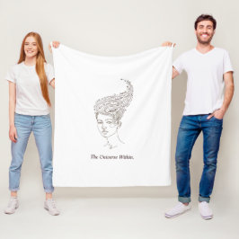 Velo Cobertor de Fleece Minimalista O Universo Interior