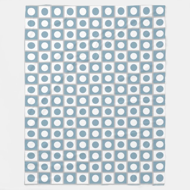 Velo Cobertor de Fleece Moderno Abstrato Azul Turquesa  (Frente)