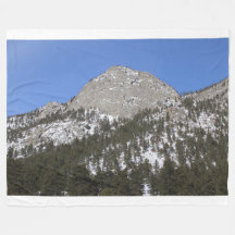 Cobertor de Fleece Montanha Nevada ao Sol