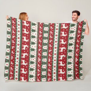 Velo Cobertor de Fleece Natal Reno