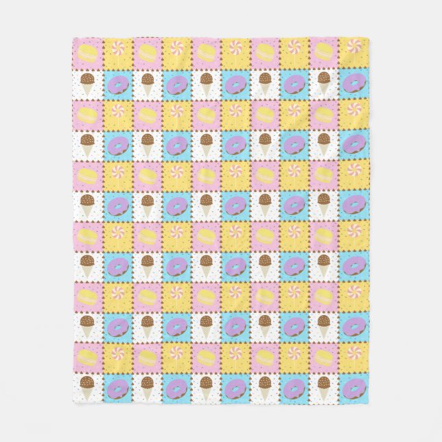 Velo Cobertor de Fleece para Anseios Doces (Frente)