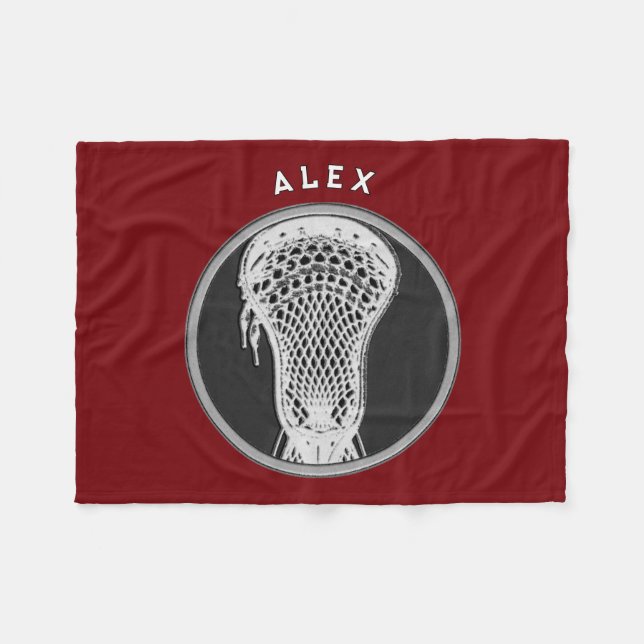 Velo Cobertor de Fleece para Jogador de Lacrosse (Frente (Horizontal))