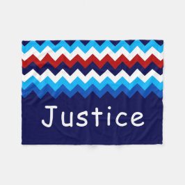 Velo Cobertor de Fleece Pequeno Personalizado Chevron A