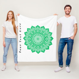 Velo Cobertor de Fleece Personalizado com Seu Texto Aqu