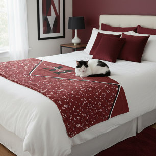 Velo Cobertor de fleece personalizado com símbolos musi