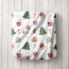 Velo Cobertor de Fleece Personalizado da Árvore de Nata